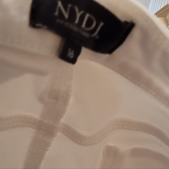 NYDJ Sheri Slim White Jeans - Picture 2 of 5